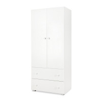 Armoire 2 portes blanche Paula