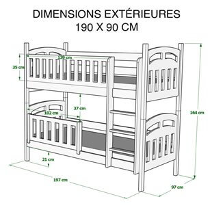 Dimensions 90x190 cm