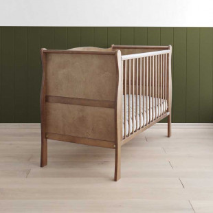Lit bébé Noble Cot Vintage 120x60 couleur noyer clair