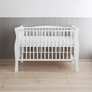 Lit bébé Noble Cot blanc 120x60 en bois