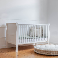 Lit bébé évolutif Noble Cot Bed Blanc 140x70