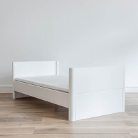 Lit évolutif Smooth Cot Bed 140x70 blanc mat