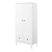 Armoire double blanche pour ado FEMII