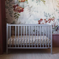 Lit bébé Stardust Cot gris clair 120x60 en bois
