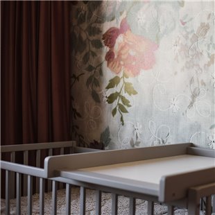 Plan à langer amovible gris pour lit bébé Stardust Cot 120x60