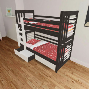RIO 3D - Lit superposé en bois personnalisable