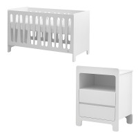 Pack Moon (lit 70x140 + commode) pour chambre de bébé