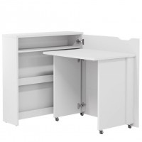 Bureau pliant SLIM blanc brillant - WORK CONCEPT