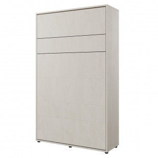 Lit armoire escamotable 120X200 vertical gris clair - CONCEPT JUNIOR