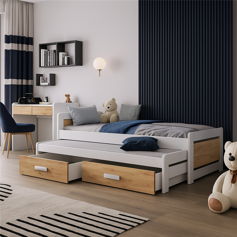 Lit TIESTO 2 places avec tiroirs