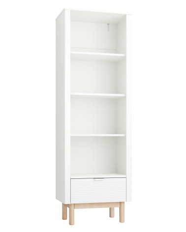Bibliothèque verticale avec tiroir de rangement, de la collection MILOO