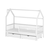 OSKAR - LIT CABANE POUR CHAMBRE ENFANT - BLANC