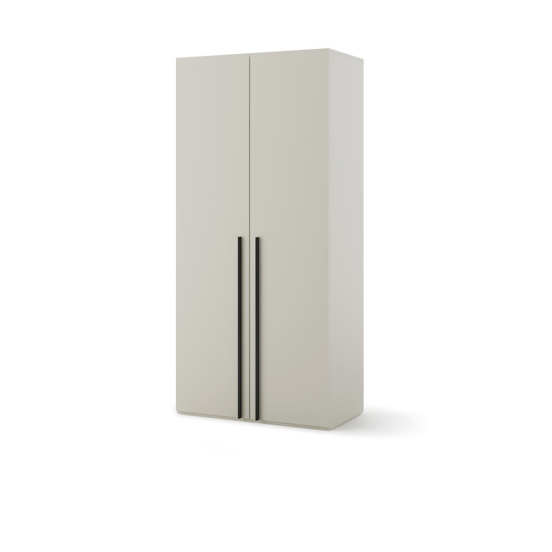 Armoire 2 portes WOOW champagne pour chambre ado