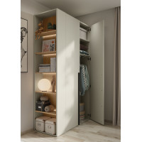 Armoire 2 portes WOOW champagne pour chambre ado