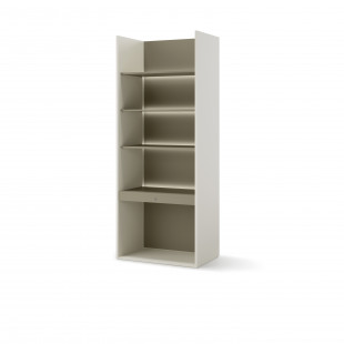 Bibliothèque champagne/eucalyptus pour la chambre ado