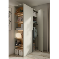 Bibliothèque champagne/chêne vincenza pour la chambre ado