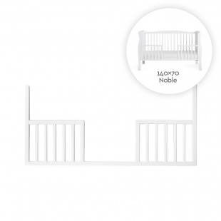 Barrière ouverte pour Lit bébé Noble Cot Blanc 140 x 70 cm