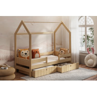 Lit gigogne cabane NOEMI pin