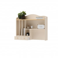 Bureau beige et chêne vincenza STORY 2 option miroir ou rangements