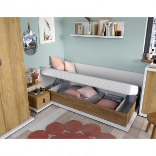 Lit coffre de rangement pour chambre enfant MASSI