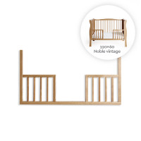 Barriere ouverte pour lit bébé Noble Cot vintage 60x120cm