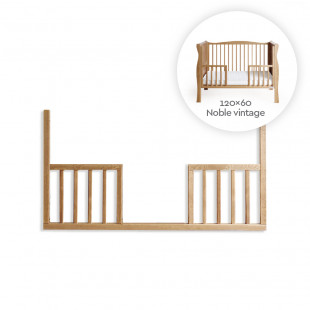 Barriere ouverte pour lit bébé Noble Cot vintage 60x120cm