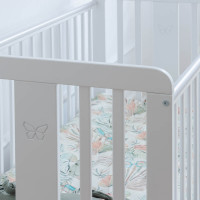 Fairy - Lit bébé blanc 60x120 cm en bois