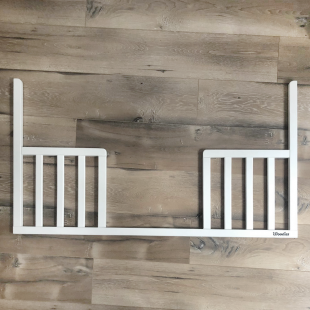 Barriere ouverte blanche pour lit bébé 60x120cm