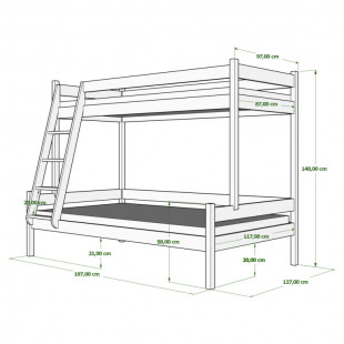 FANNY dimensions 90/120x190 cm