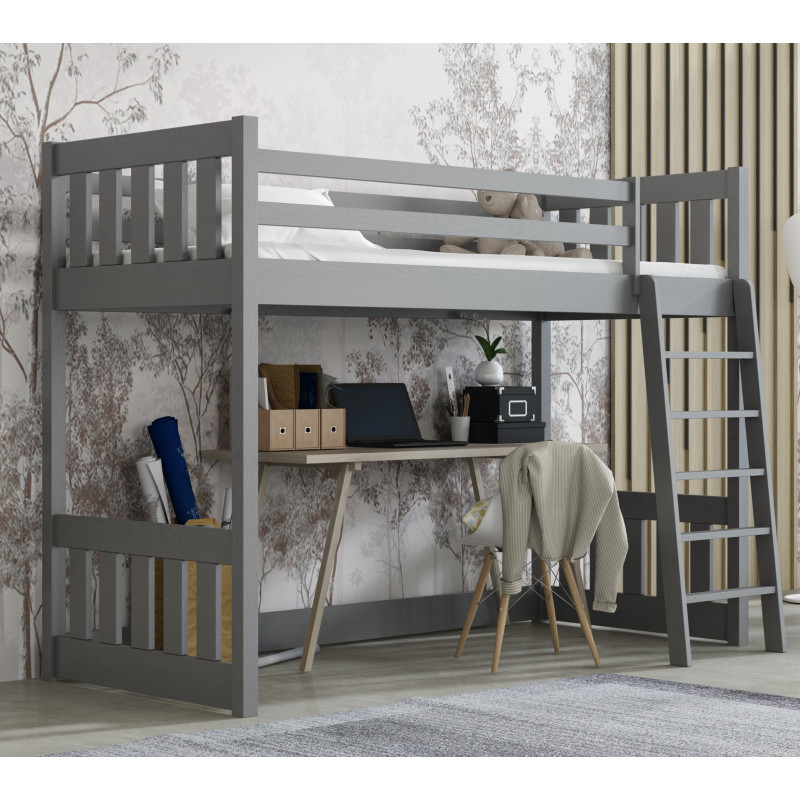 Lit mezzanine ALBIN graphite