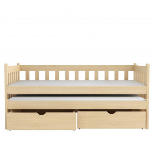 CHRIS - Lit gigogne avec des tiroirs