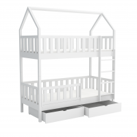 AURELY - Lit cabane superposé pour chambre enfant