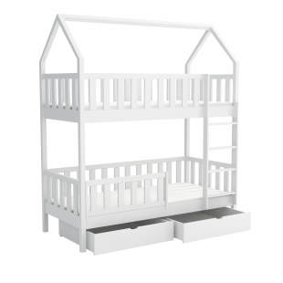 AURELY - Lit cabane superposé pour chambre enfant