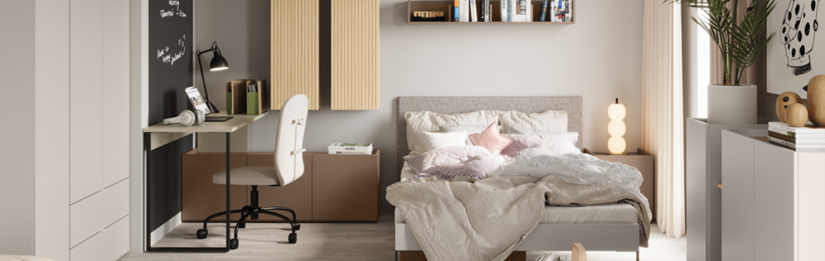 Collection SIA : Meubles modernes et fonctionnels pour chambre ado